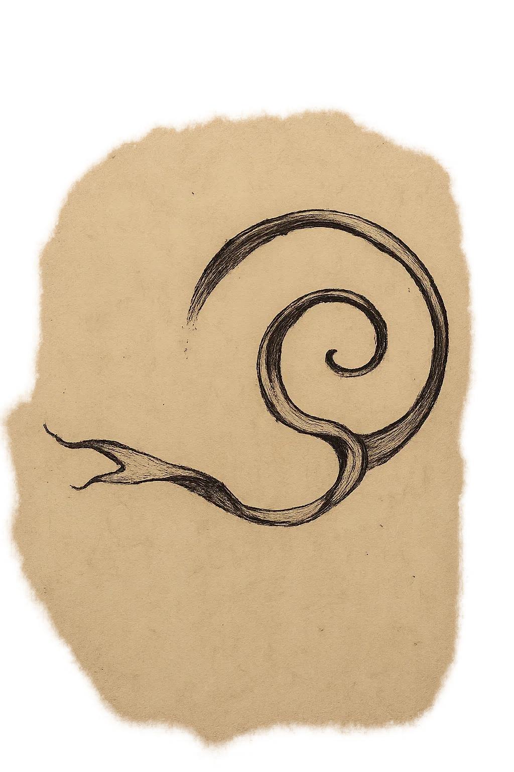 A ribbon caught in the wind